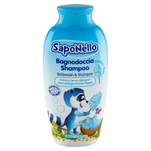 SapoNello Bagnodoccia Shampoo zucchero filato 400 ml