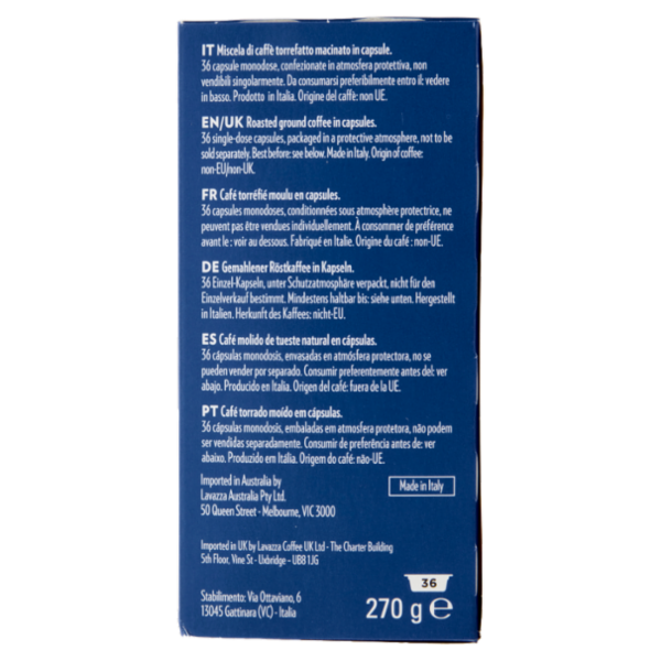 Lavazza A Modo Mio crema e gusto Dolce 36 capsule 270 g