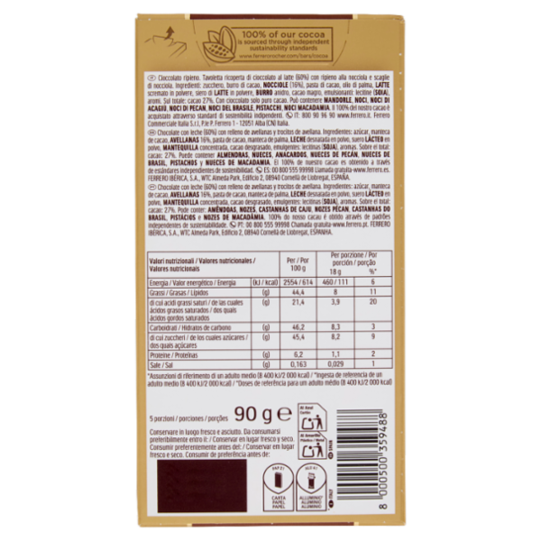 Ferrero Rocher Milk Nocciola 90 g