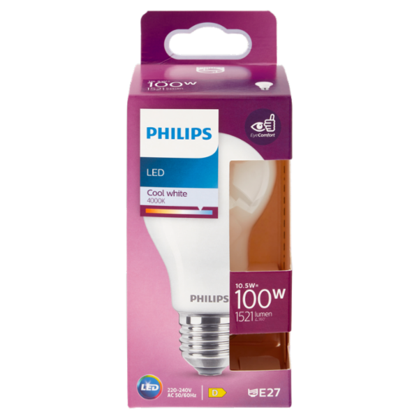 Philips Led goccia vetro 100W E27 4000K