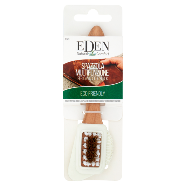 Eden Natural Comfort Spazzola Multifunzione per Camoscio e Nubuk