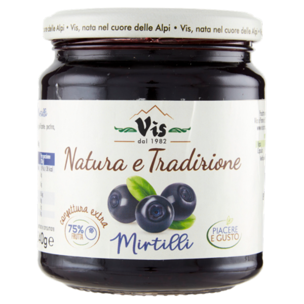 Vis Natura e Tradizione confettura extra Mirtilli 340 g