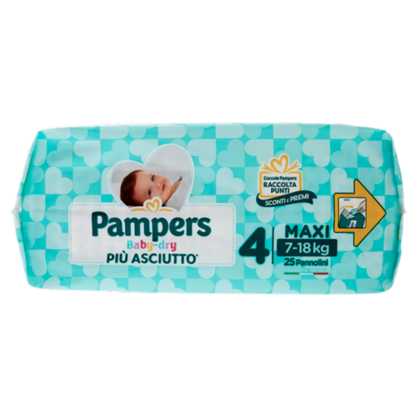 Pampers Baby-dry 4 Maxi 25 pz