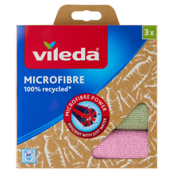 Vileda Microfibra 100% Riciclato 3 pz