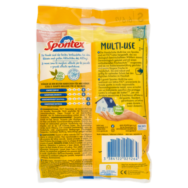 Spontex Guanti Casalinghi Multi-Use Taglia S