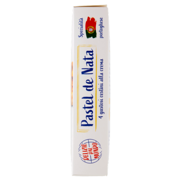 Delizie dal Mondo Pastel de Nata 4 gustosi cestini alla crema Surgelati 240 g