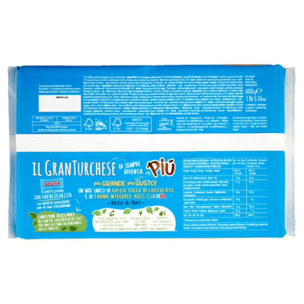 Colussi Il GranTurchese Più gocce di cioccolato 600g