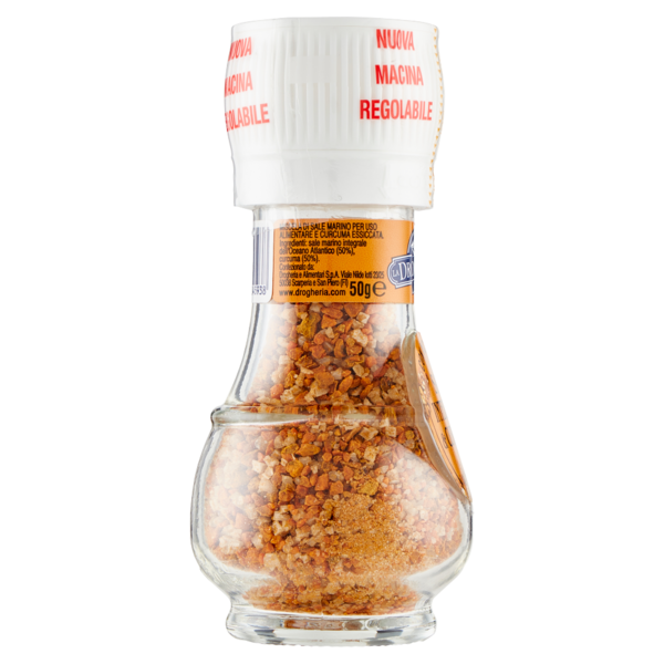 La Drogheria 1880 Sale Integrale & Curcuma con Macinello 50 g