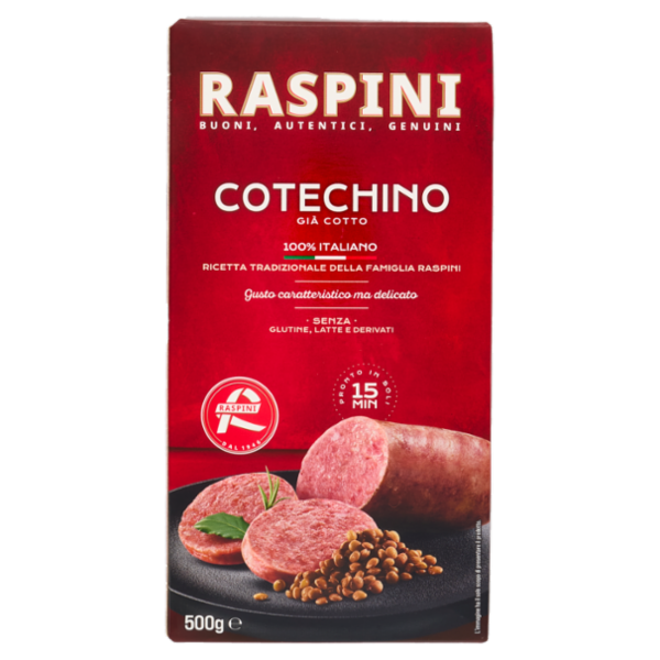 Raspini Cotechino Raspini Cotechino Già Cotto 500 g