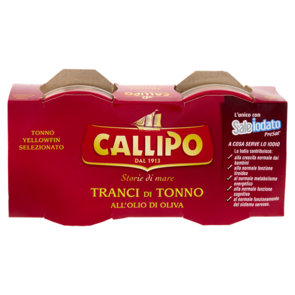 Callipo Tranci di Tonno all'Olio di Oliva 2 x 70 g