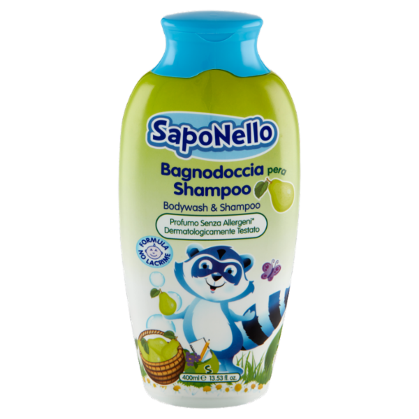 SapoNello Bagnodoccia Shampoo pera 400 ml