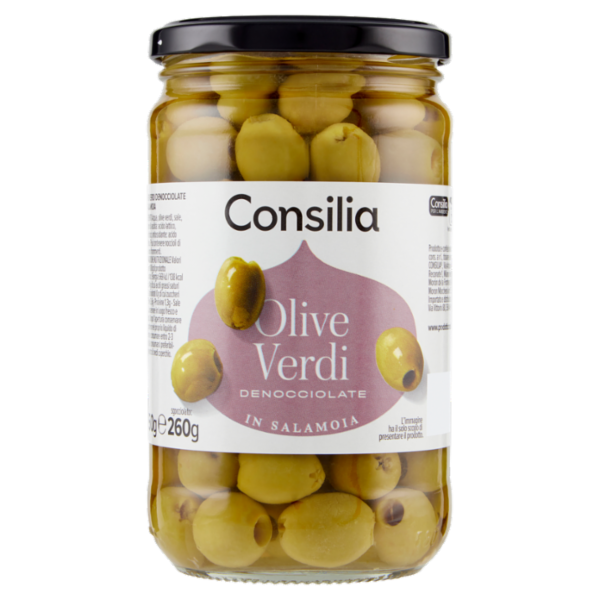 Consilia Olive Verdi Denocciolate in Salamoia 550 g