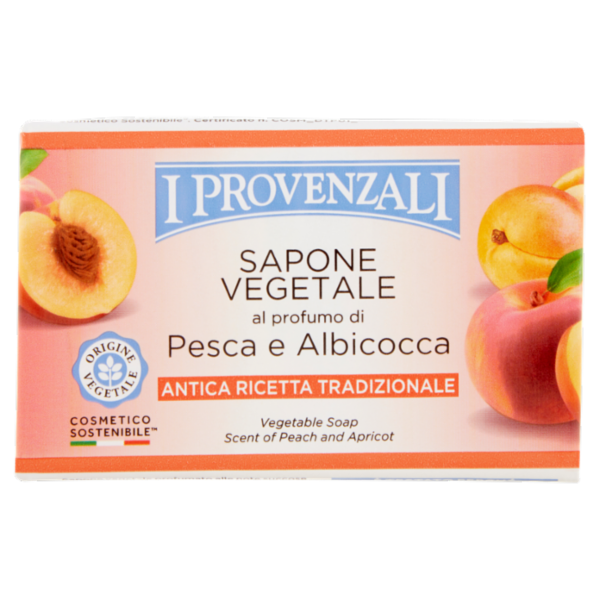 I Provenzali Sapone Vegetale al profumo di Pesca e Albicocca 150 g