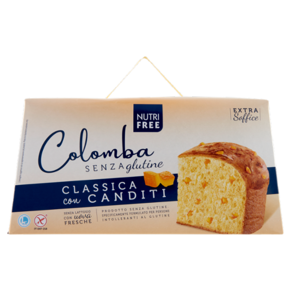 Nutrifree Colomba Senza glutine Classica con Canditi 550 g