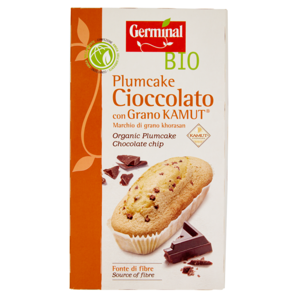 Germinal Bio Plumcake Cioccolato con Grano Kamut 4 x 45 g