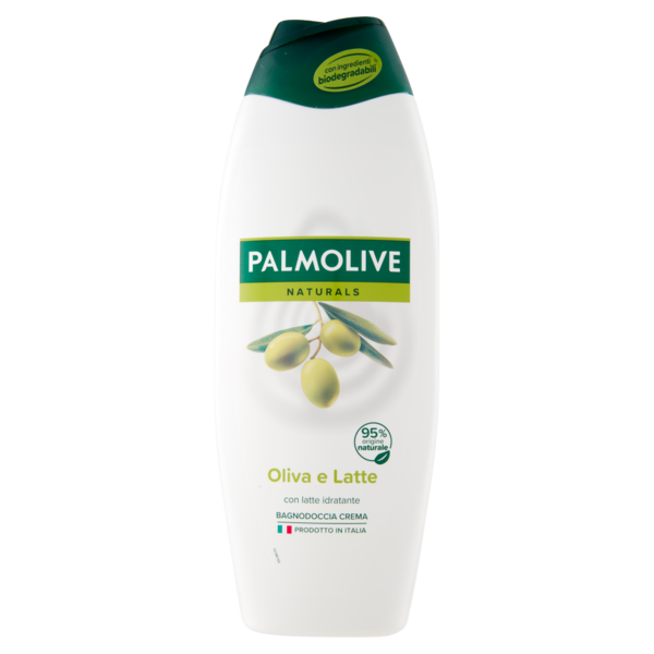 Palmolive bagnoschiuma Naturals Oliva e Latte, idratante 600 ml