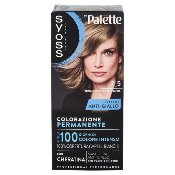 Syoss By Palette Colorazione Permanente 7_5 Biondo Chiaro Cenere