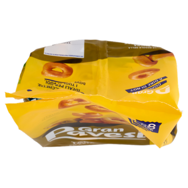 Gran Pavesi Snack Tarallini Olio di Oliva ed Extra Vergine, Senza Olio di Palma, 8 Pacchetti 256g
