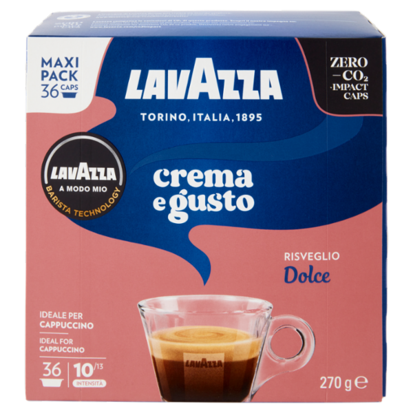 Lavazza A Modo Mio crema e gusto Dolce 36 capsule 270 g