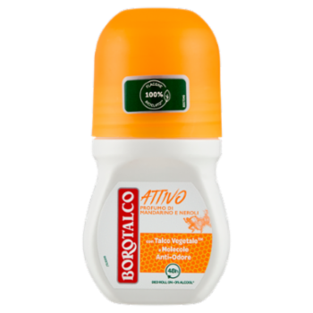 Borotalco Attivo Profumo Di Mandarino e Neroli Deo Roll On 50 Ml