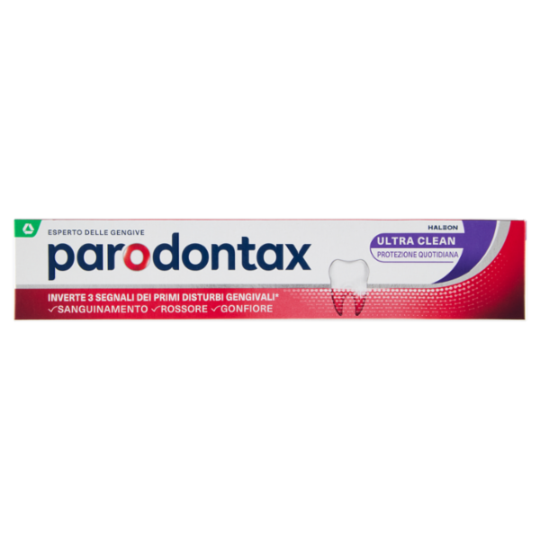 Parodontax ultra clean dentifricio quotidiano con fluoro per gengive più sane e denti forti 75 ml
