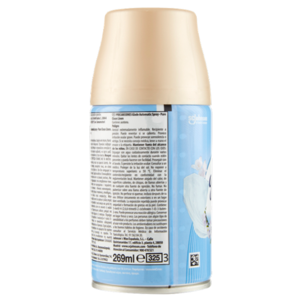 Glade Automatic Spray Ricarica, Profumatore per Ambienti, Fragranza Pure Clean Linen 269ml