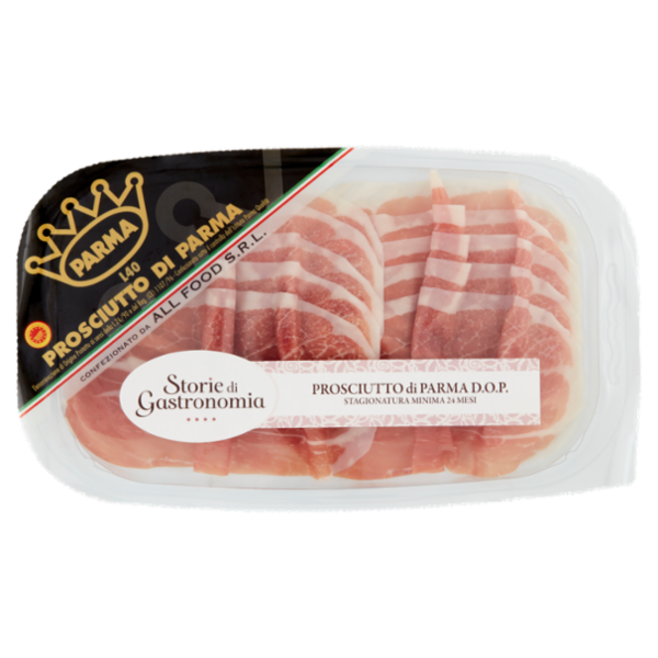 Storie di Gastronomia Prosciutto Crudo di Parma D.O.P. Stagionatura 24 Mesi a Fette 120 g