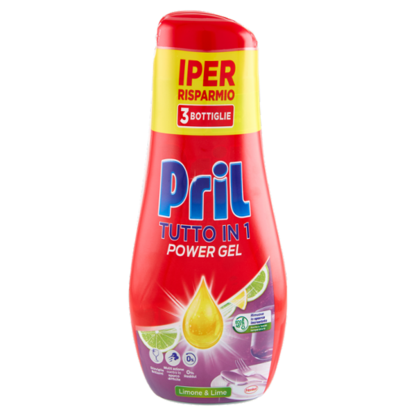 PRIL All in 1 Gel Limone 3x630ml