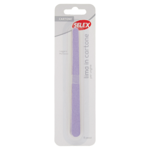 Selex Lima per Unghie in Cartone Doppia Grana 8 pezzi