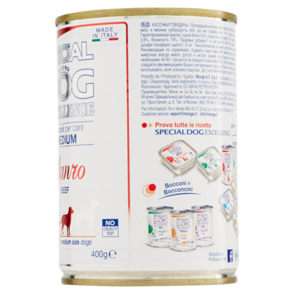 Special Dog Excellence Bocconi per cani Medium Manzo 400 g