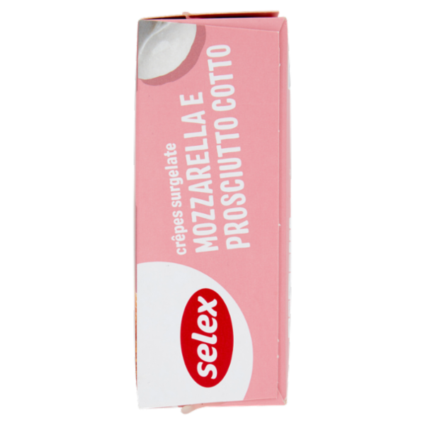 Selex Crêpes Surgelate Prosciutto Cotto e Mozzarella 4 pezzi 250 g