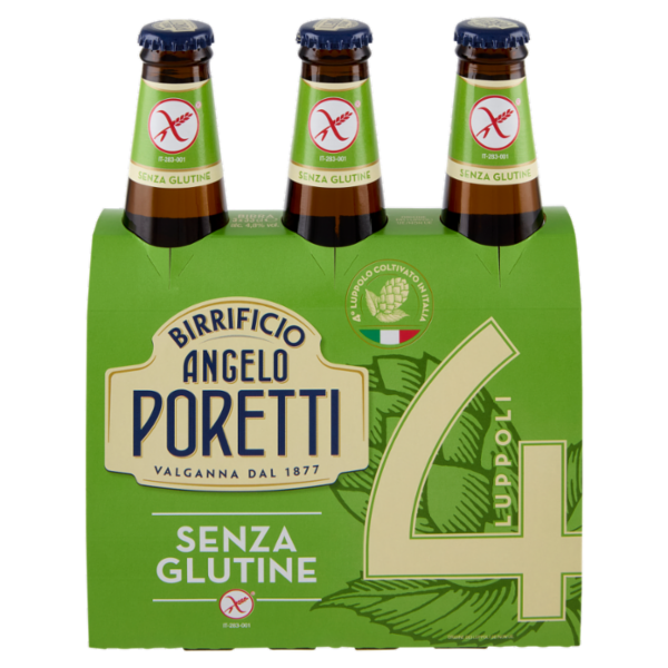 Birrificio Angelo Poretti Senza Glutine 4 Luppoli 3 x 33 cl