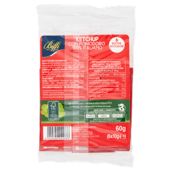 Biffi Ketchup 6 x 10 g
