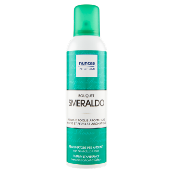 nuncas Profumi Bouquet Smeraldo Menta e Foglie Aromatiche Profumatore per Ambienti 250 ml