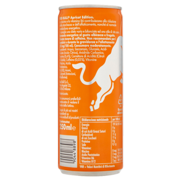 Red Bull Energy Drink, Gusto Albicocca Fragola, 250 ml