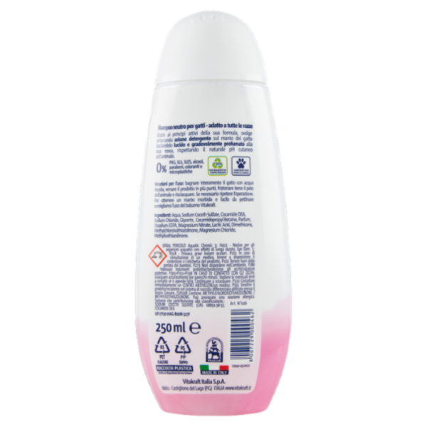 Vitakraft Shampoo per gatti Neutro 250 ml