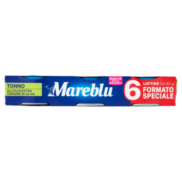 Mareblu Tonno all'Olio Extra Vergine di Oliva 6 x 60 g