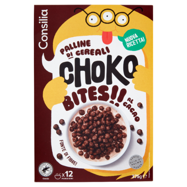Consilia Choko Bites Palline di Cereali al Cacao 375 g