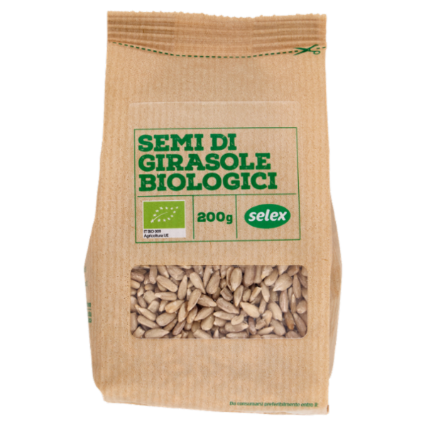 Selex Semi di Girasole Decorticati Biologici 200 g