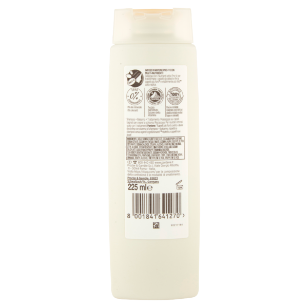 Pantene Shampoo+Balsamo+Trattamento 3in1 Multi-Nutriente Forti & Folti 225 ml