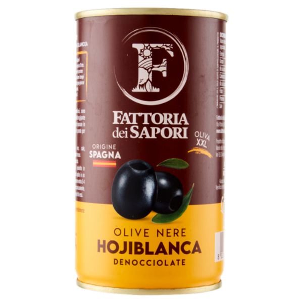 Fattoria dei Sapori Olive Nere Hojiblanca Denocciolate 350 g