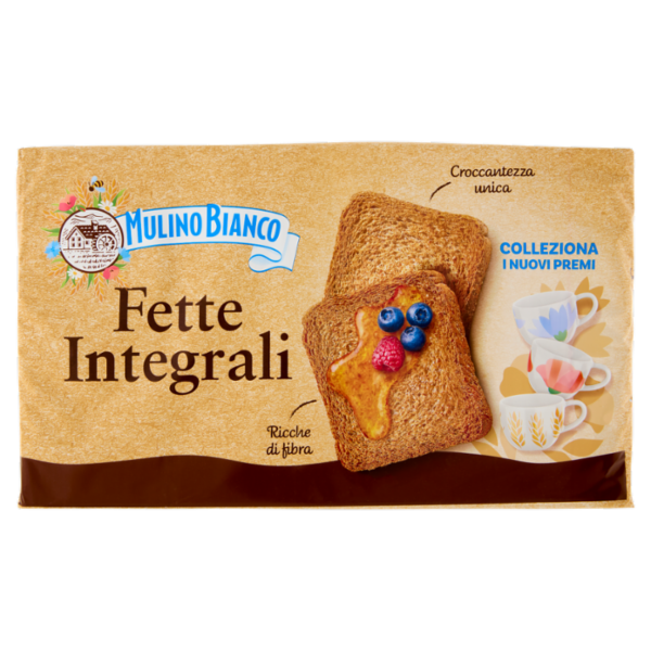 Mulino Bianco Fette Biscottate Integrali Ricche di Fibre 630g