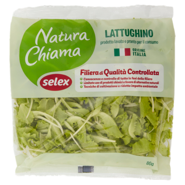 Selex Natura Chiama Lattughino Lavato e Pronto per il Consumo 80 g