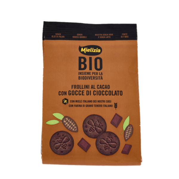 Mielizia Bio Frollini al Cacao con Gocce di Cioccolato 250 g