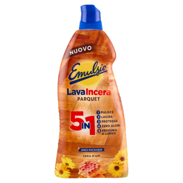 Emulsio LavaIncera Parquet 5in1 Cera d'Api 875 ml