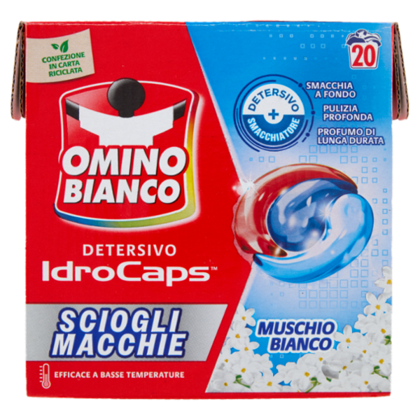 Onmino Bianco Detersico IdroCaps 20 caps 380 ml