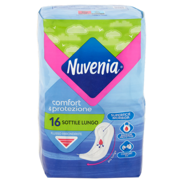 Nuvenia comfort & protezione Sottile Lungo 16 pz