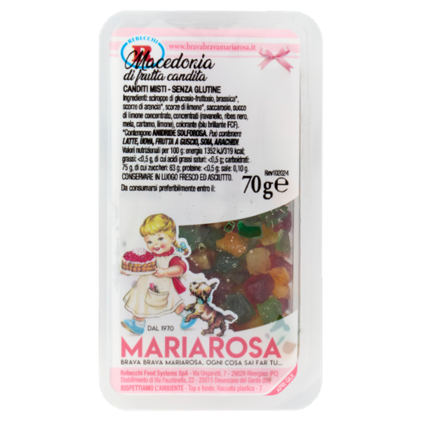 Mariarosa Macedonia di frutta candita 70 g