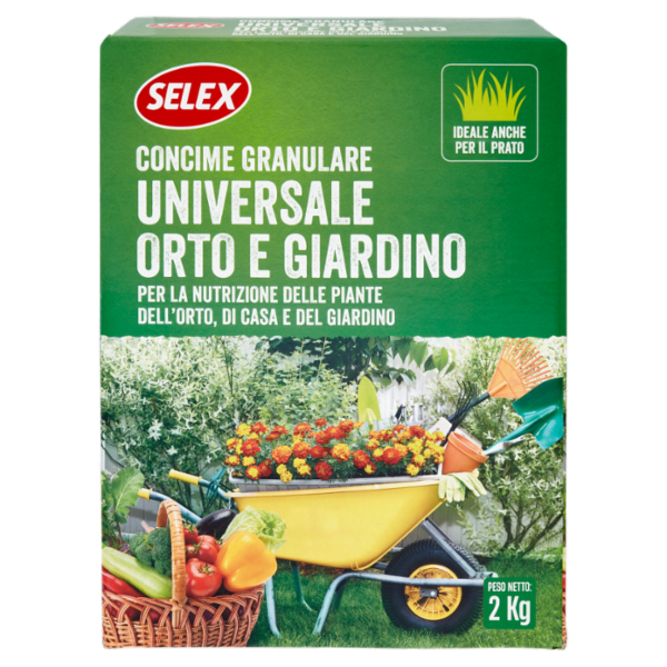 Selex Giardinaggio Concime Granulare per Orto e Giardino 2 kg