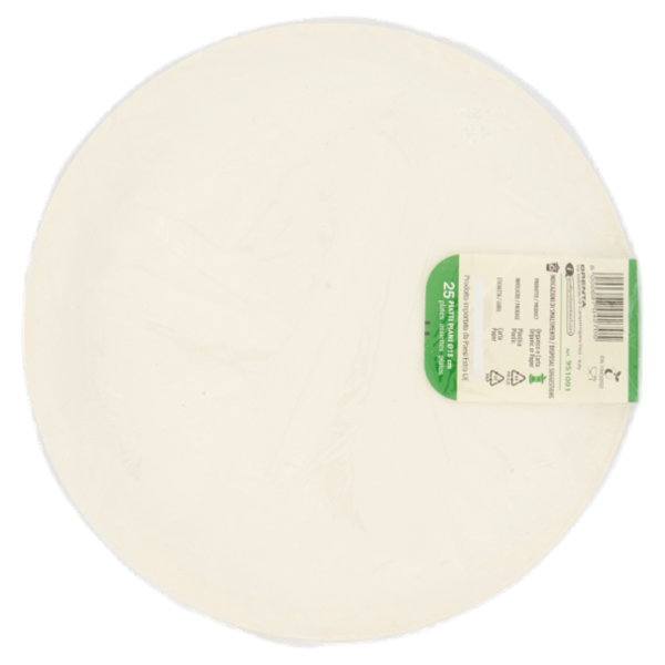 Biò Piatti Piani Ø18cm polpa di cellulosa 25 pz